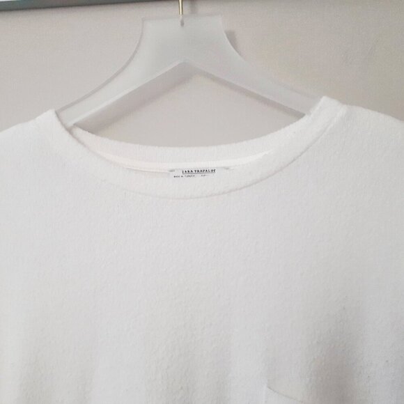 EUC Zara off-white soft-feel top, S - Picture 4 of 6